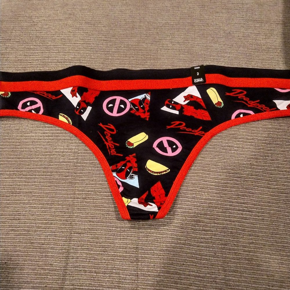 Torrid 2X DEADPOOL TACO TOSS COTTON THONG PANTY
